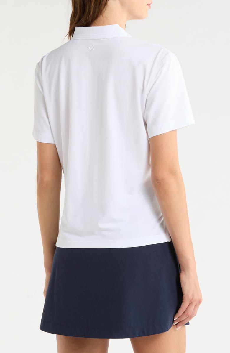 G/FORE Tux Boxy Golf Polo, Alternate, color, Snow