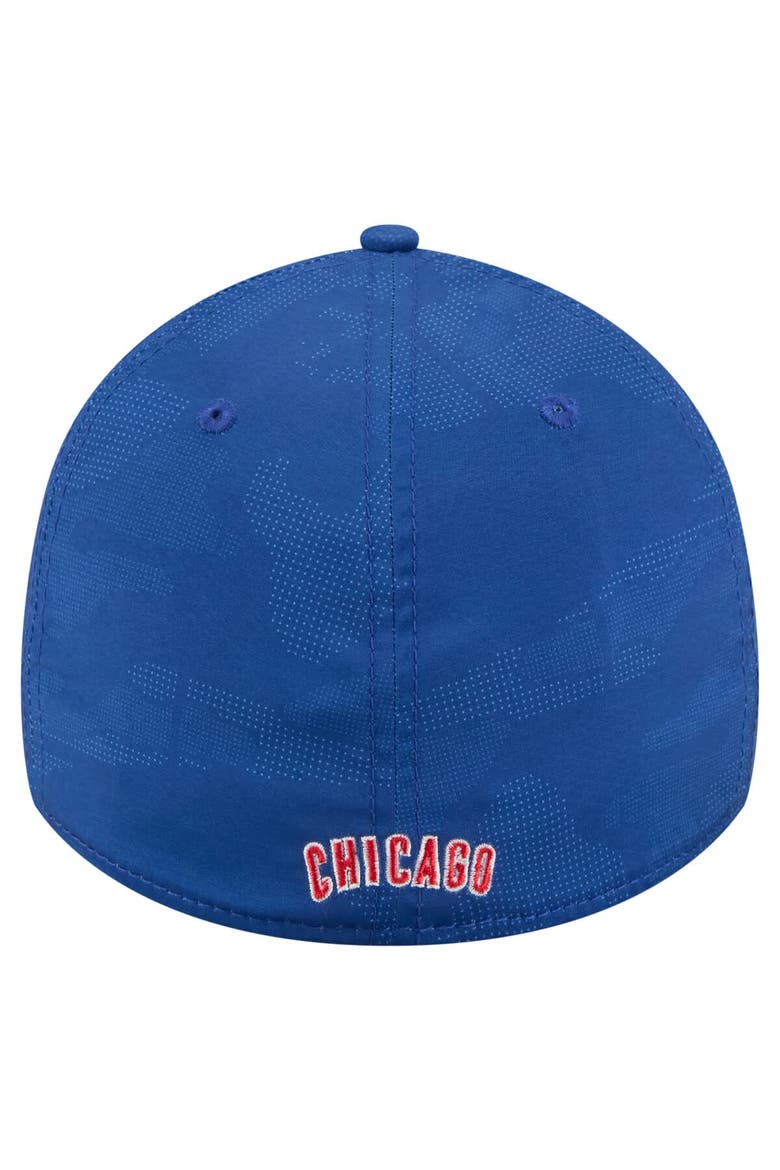 Men's New Era Royal Chicago Cubs Tonal Camo 39THIRTY Flex Hat, Alternate, color, Royal