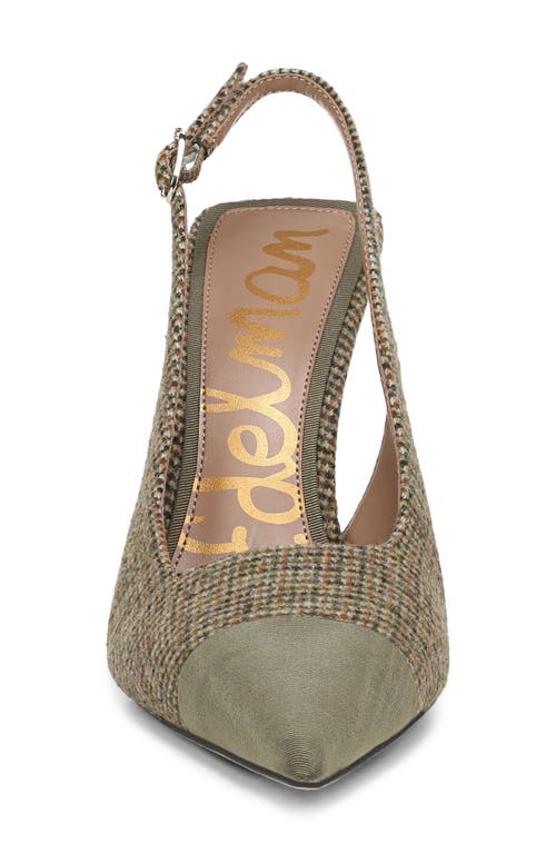 Sam Edelman Odette Slingback Pointed Toe Pump In Gray