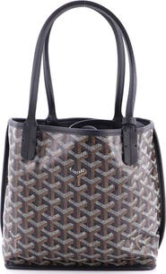 Pre-Owned Goyard Anjou Reversible Tote Coated Canvas Mini