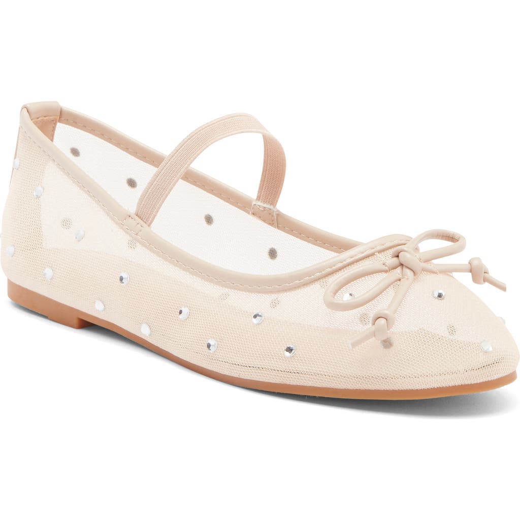 Top Guy Shoes Rosario Rhinestone Mesh Mary Jane Flat