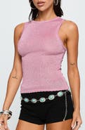 Princess Polly No Pretending Glitter Knit Tank