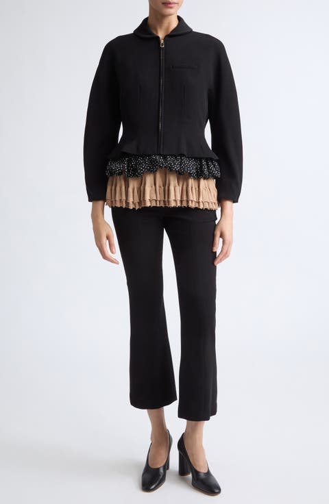 Roya Ruffle Trim Jacket