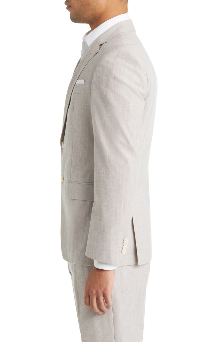 BOSS Hutson Cotton Blend Blazer, Alternate, color, Med Bge