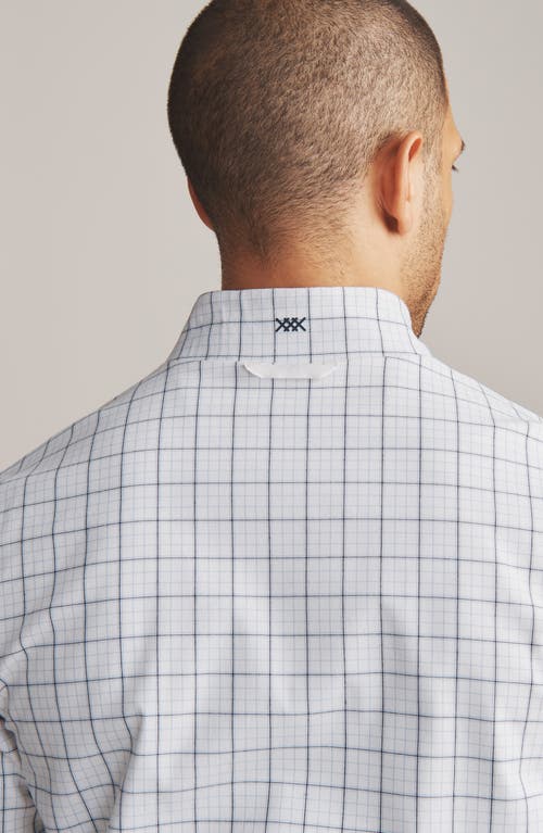 Rhone Dune Windowpane Golf Jacket In White