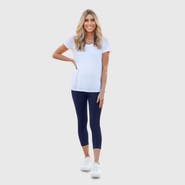 CITY THREADS Women's Soft 100% Cotton Everyday Wear Capri Leggings