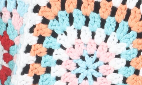 Shop Rain And Rose Granny Square Crochet Cardigan In White