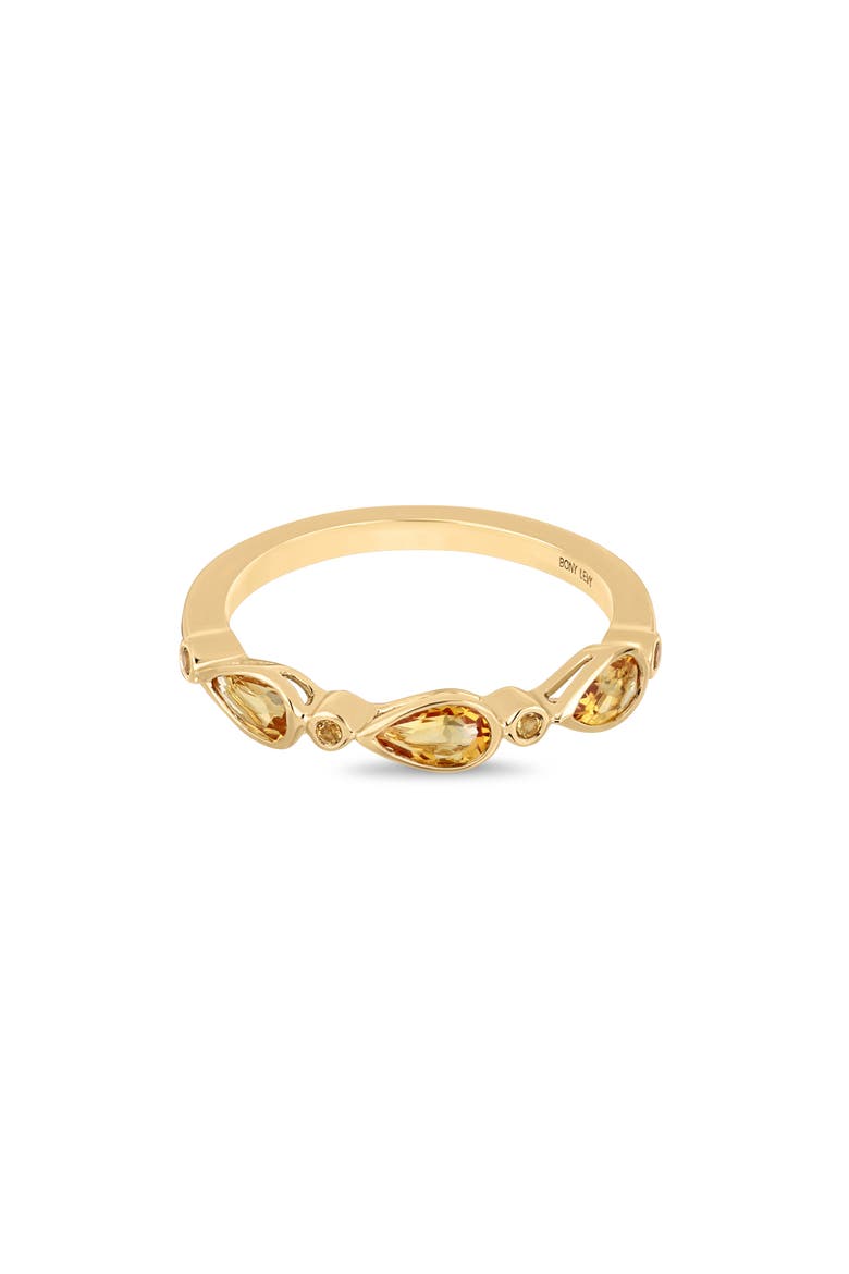 Color Stackable Ring (Online Trunk Show), Alternate, color, 14K YELLOW GOLD /CITRINE