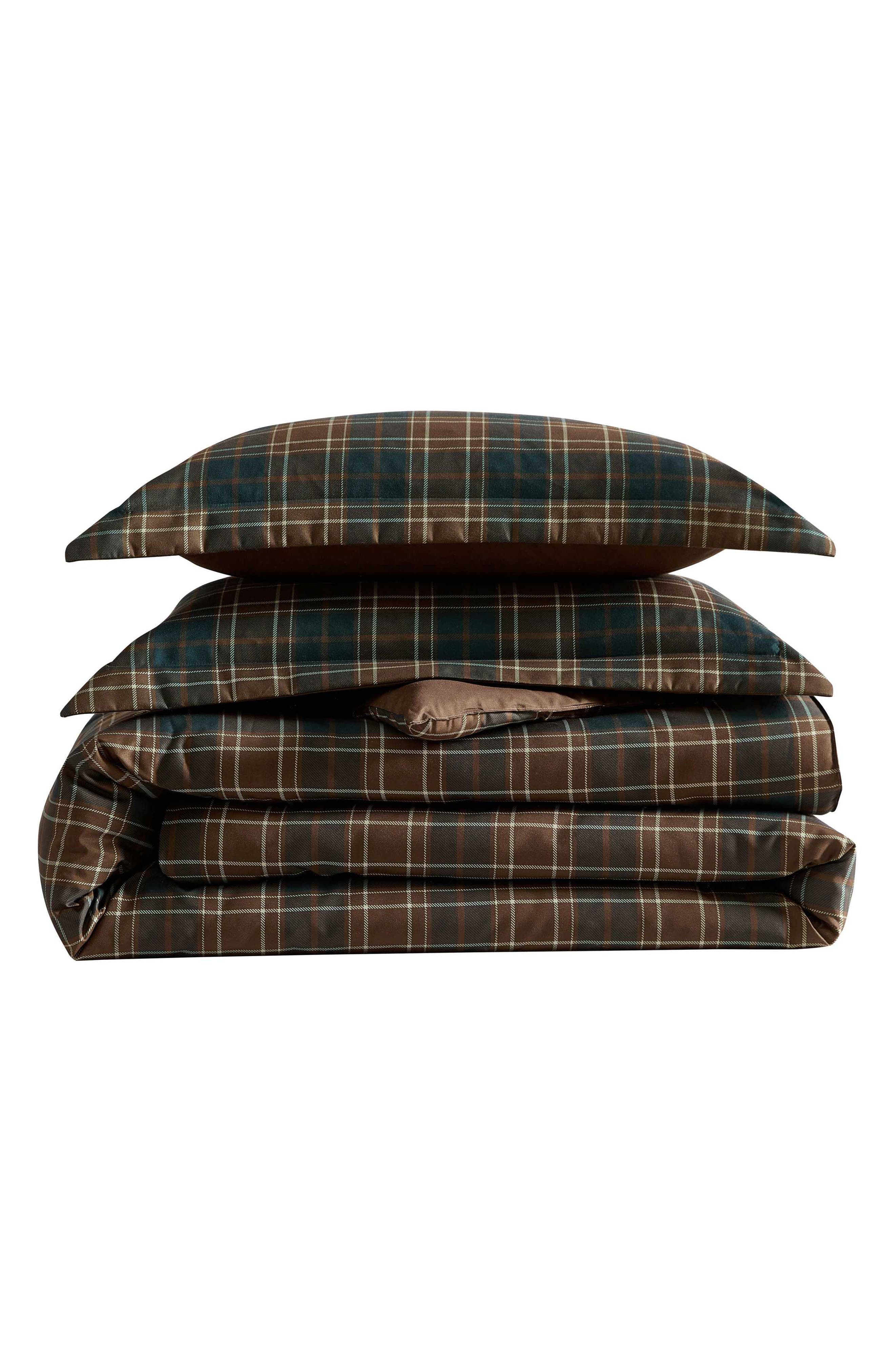 Eddie Bauer Huntley Plaid Reversible Microfiber Comforter Set