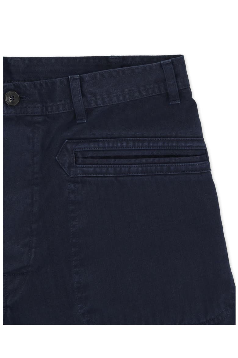 Herringbone Cotton Trousers, Alternate, color, Blue
