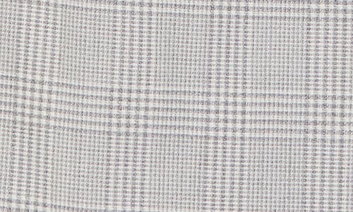 Hugo Boss Boss Dimala Plaid Virgin Wool Blazer Dress In Gray