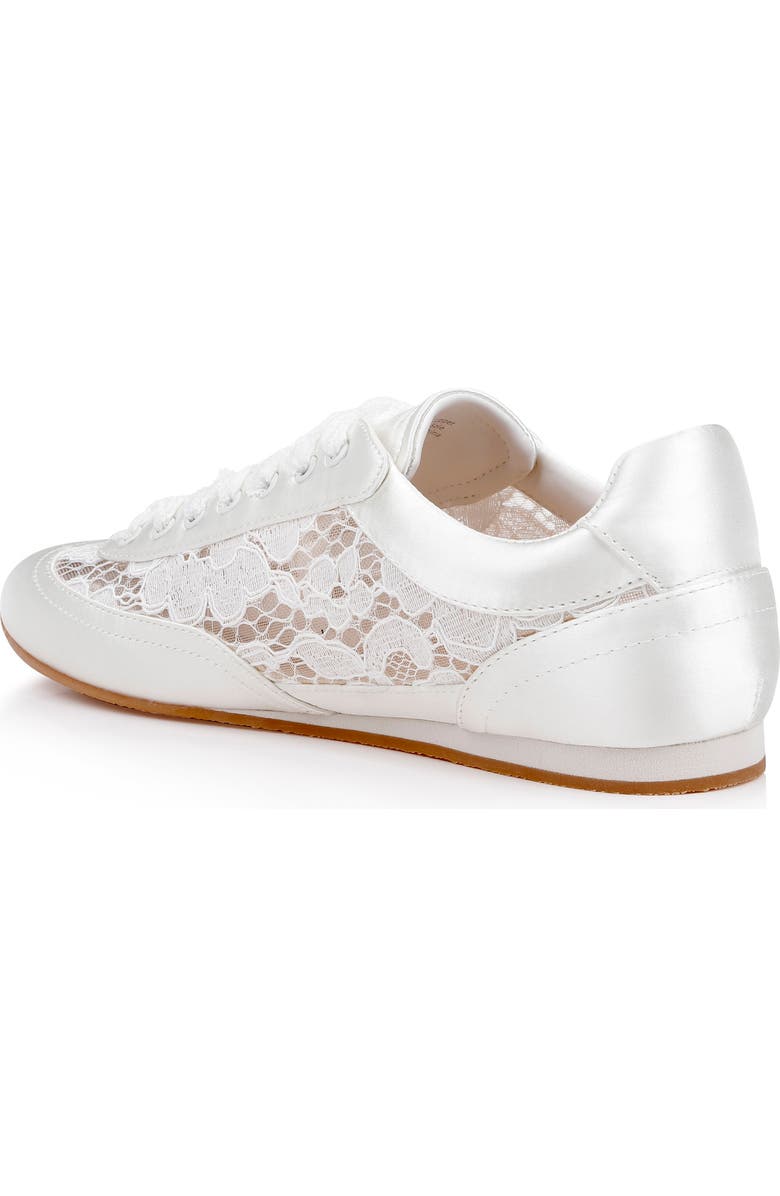 Jewel Badgley Mischka Inez Sneaker, Alternate, color, Ivory Lace