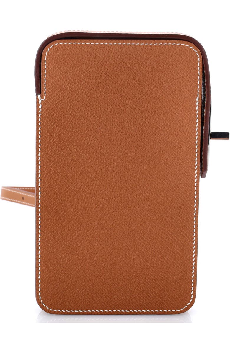 Pre-Owned Hermes Hac a Box Phone Case Epsom, Main, color, Gold