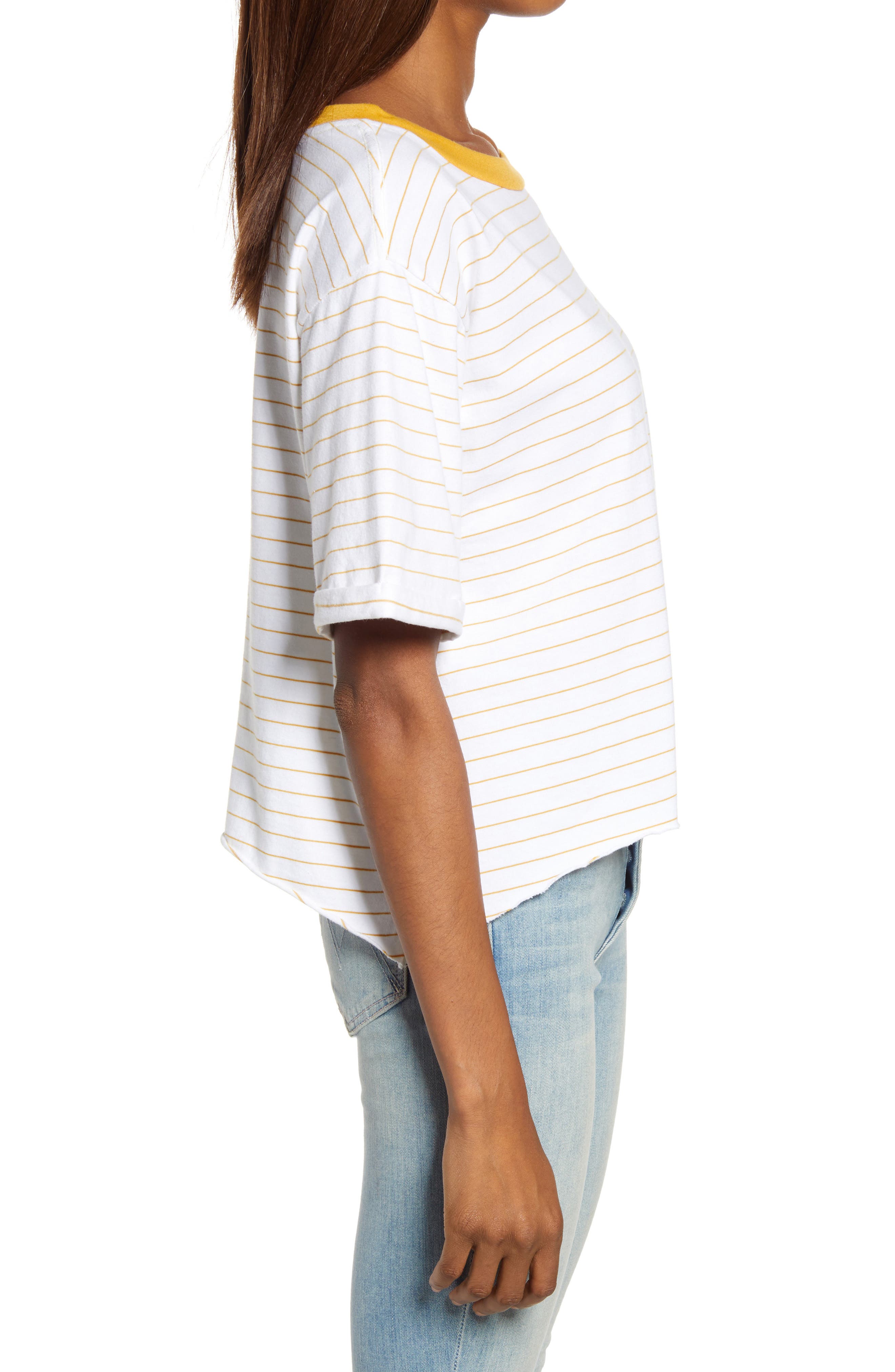 Treasure & Bond Stripe Shark Bite T-Shirt (Women) | Nordstromrack