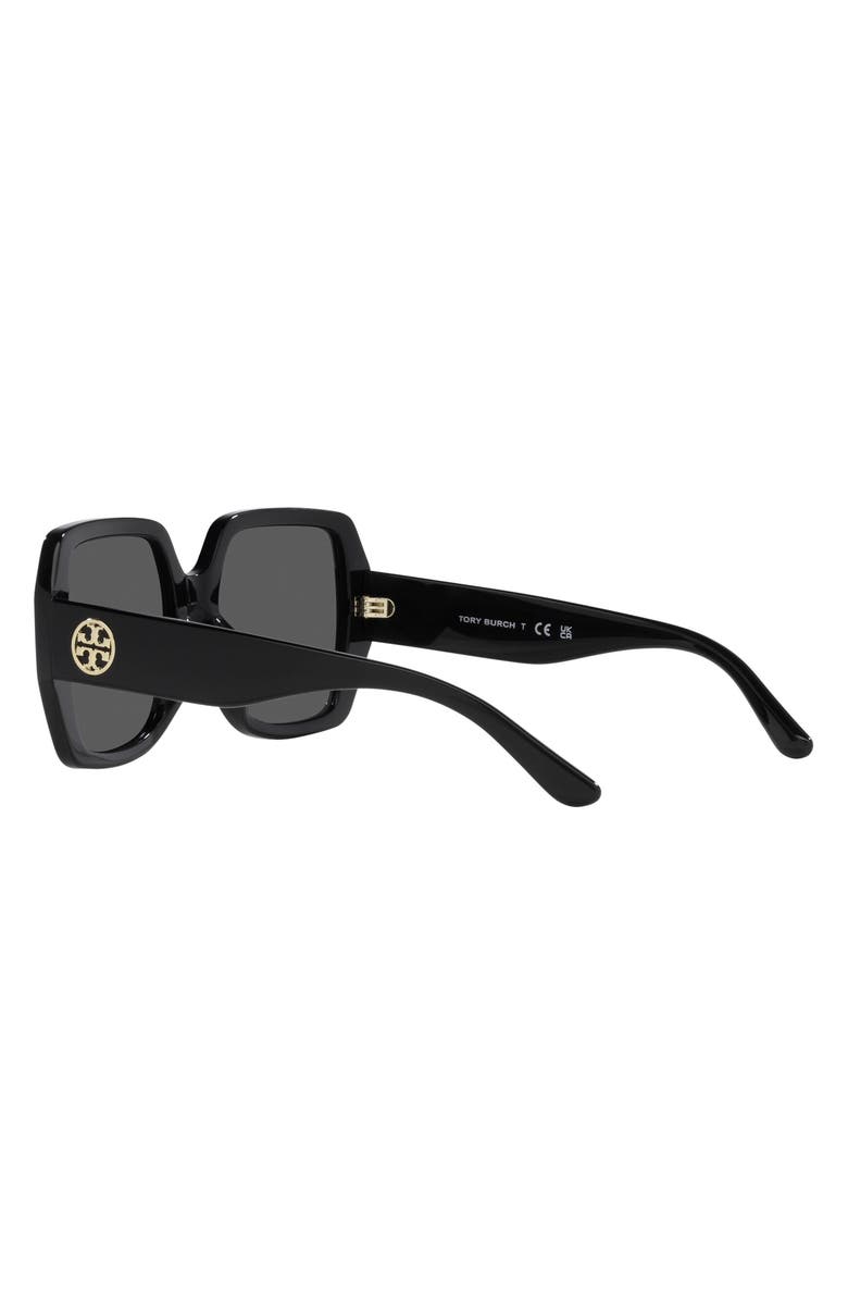 Tory Burch 54mm Square Sunglasses, Alternate, color, 