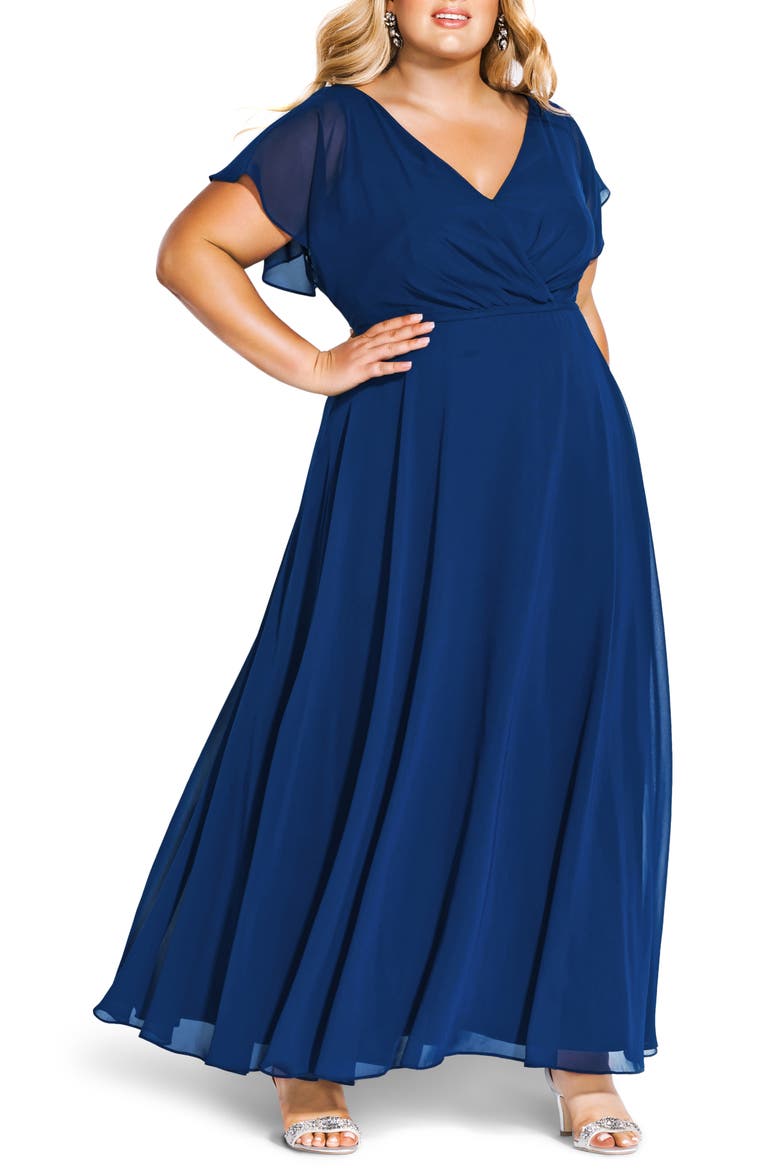 Sweet Wishes Maxi Dress, Main, color, SAPHIRE