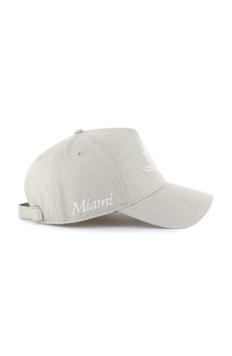 '47 Men's '47 Cream Miami Dolphins Foundation Offside Adjustable Hat, Alternate, color, Cream