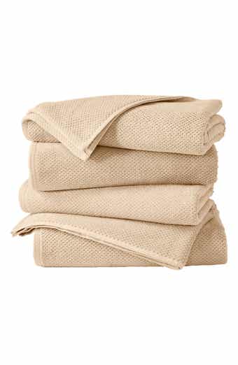 Woven & Weft Cotton 4-Pack Textured Bath Towels