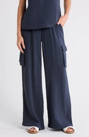 Splendid Cotton Gauze Cargo Pants