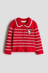 H&M Embroidery-detail Knitted Cardigan
