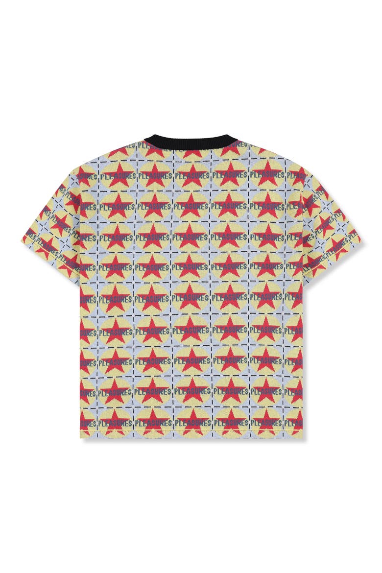 Tabs Cotton Jacquard T-Shirt, Alternate, color, BLACK MULTI