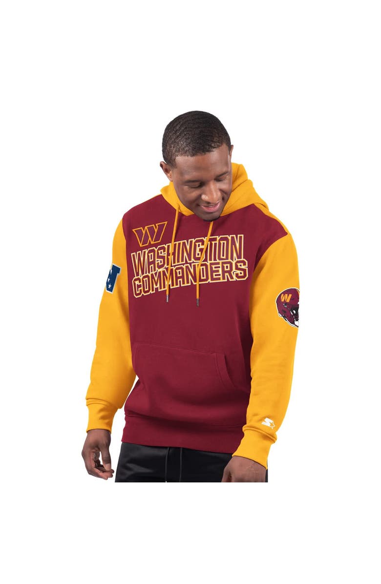 STARTER Men's Starter Burgundy Washington Commanders Extreme Pullover Hoodie, Alternate, color, 