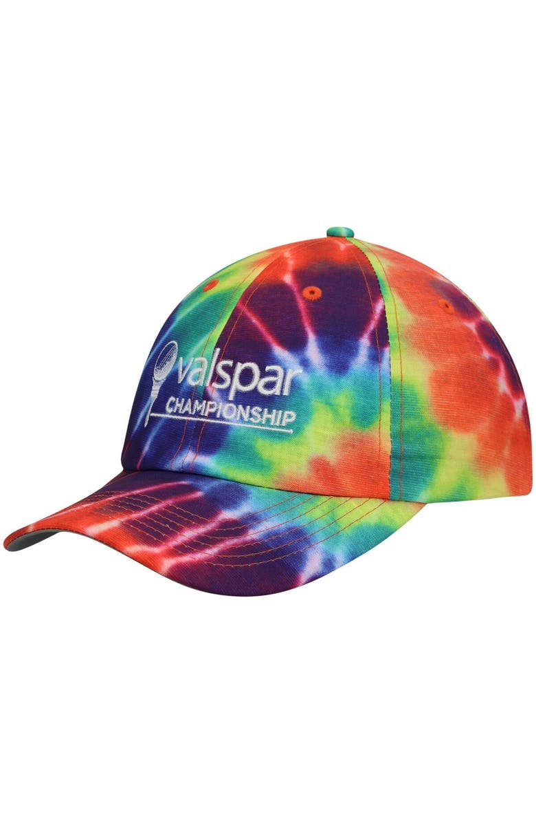 IMPERIAL Men's Imperial Yellow Valspar Championship Hullabaloo Tie-Dye Adjustable Hat, Main, color, Yellow