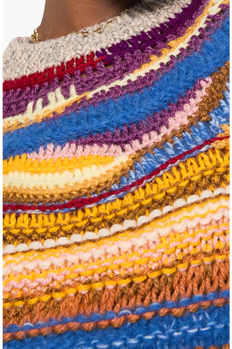 The Boxy Jumper Cotton Sweater, Alternate, color, MULTI COLOR