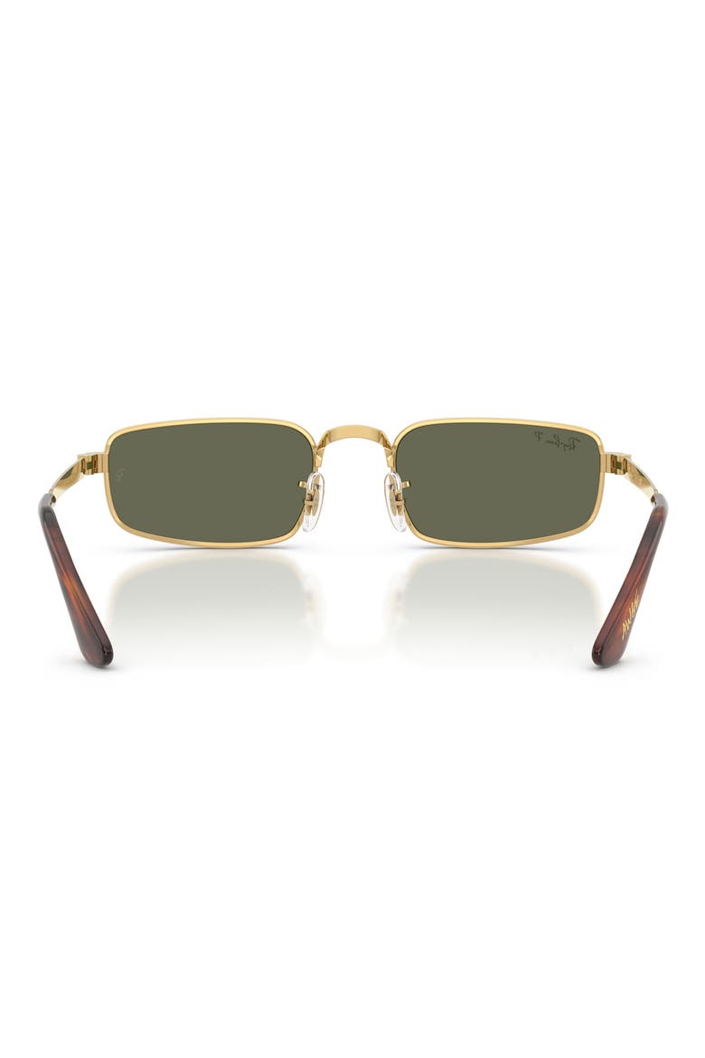 54mm x A$AP Rocky Polarized Rectangular Sunglasses, Alternate, color, ARISTA / POLAR GREEN
