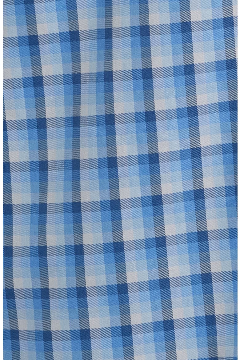Crown Light Plaid Button-Up Shirt, Alternate, color, EVENING TIDE