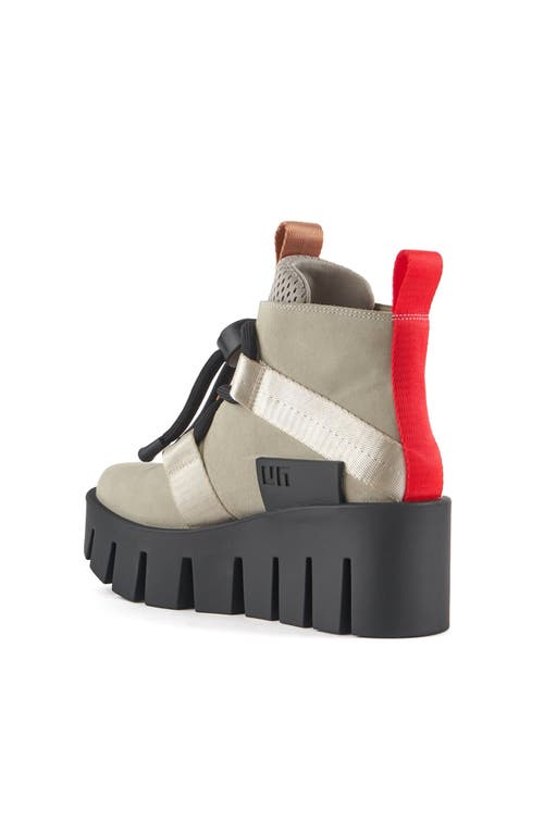 United Nude Grip Nomad Lo Platform Lug Bootie In Sustained Grey