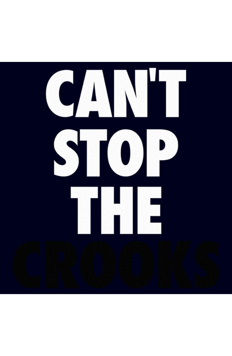 Crooks & Castles Men's Crooks & Castles Can't Stop the Crooks Black  Graphic T-Shirt, Alternate, color, Navy Blue