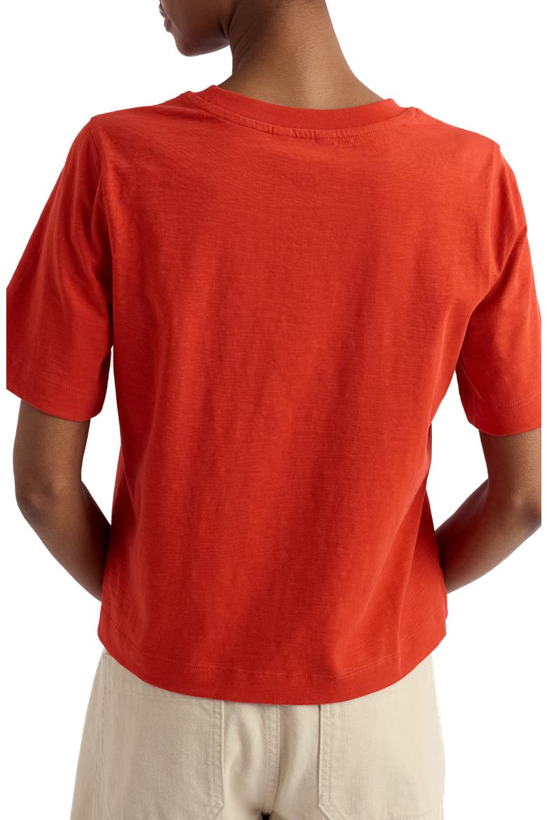 Copseland Organic Cotton T-Shirt, Alternate, color, BRICK