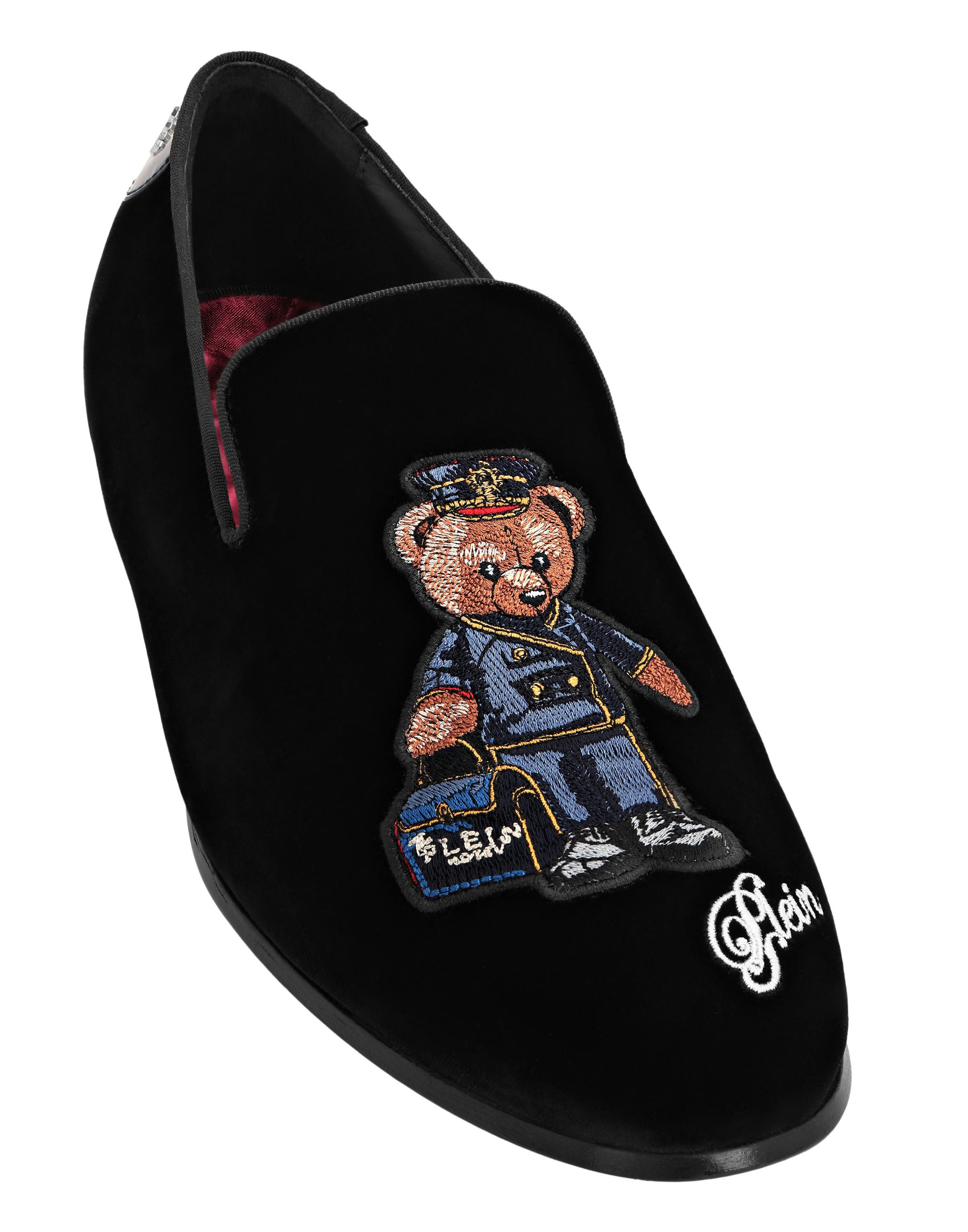 Velvet Loafers Teddy Doorman Men, Alternate, color, black/darkblue