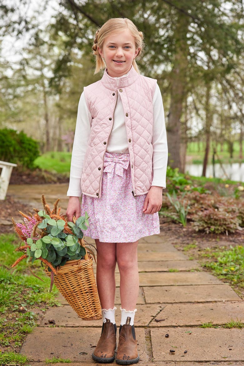 Kids' Classic Quilted Vest, Alternate, color, Light Pink