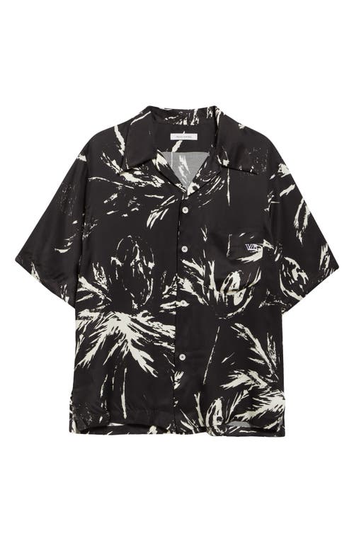 Shop Wales Bonner Highlife Bowling Shirt In Mcnish Black/white