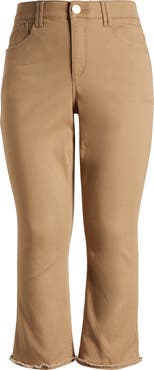 Wit & Wisdom 'Ab'Solution Frayed High Waist Ankle Slim Straight Leg Pants