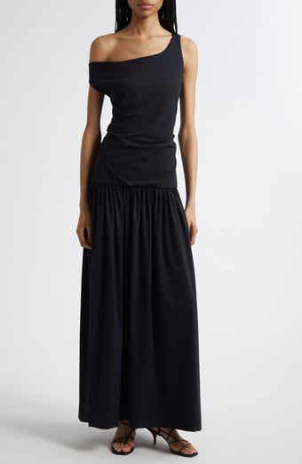 Róhe One-Shoulder Scuba Knit Maxi Dress