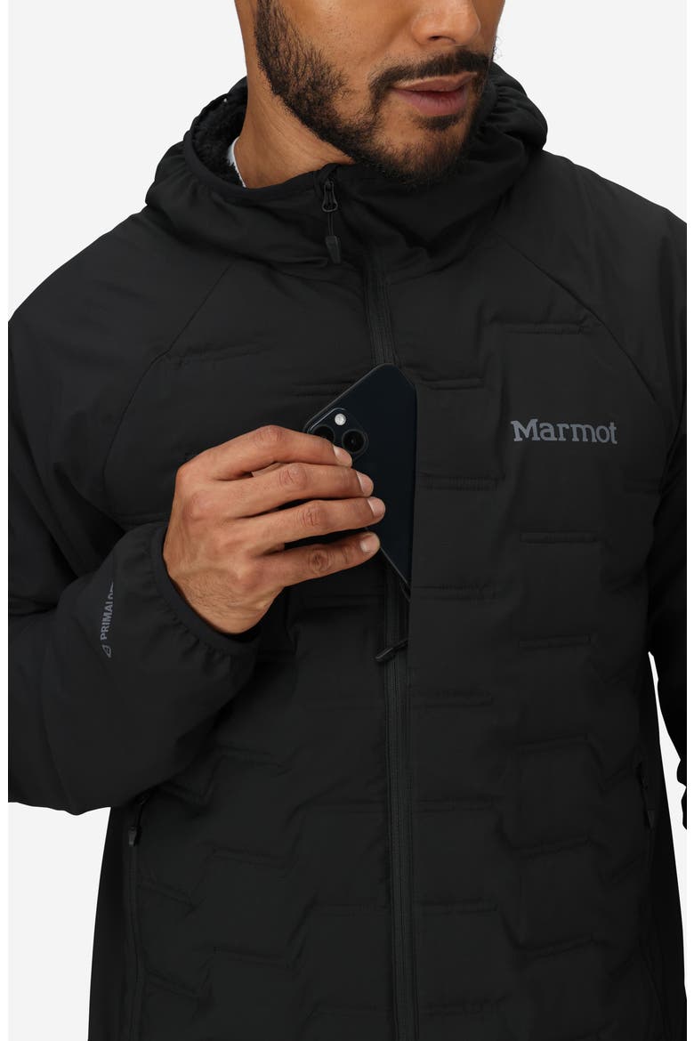 WarmCube Active Aerothermal Down Hoodie, Alternate, color, BLACK