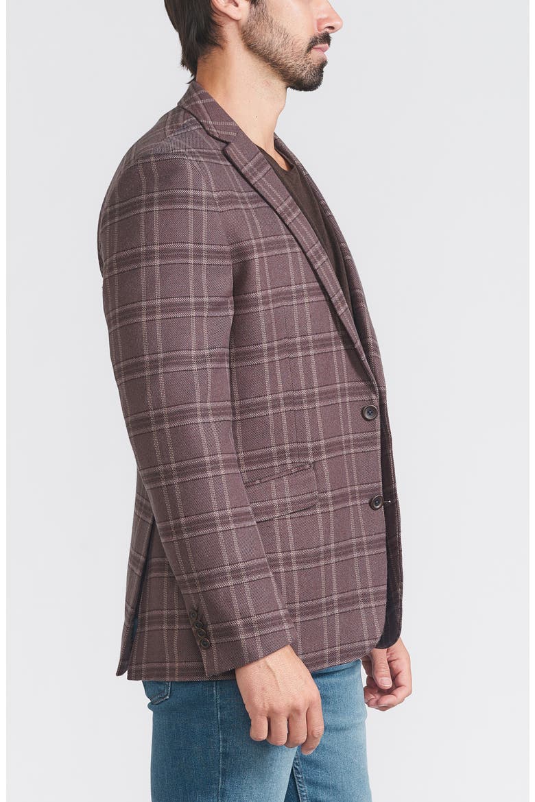 Plaid Sport Coat, Alternate, color, BROWN