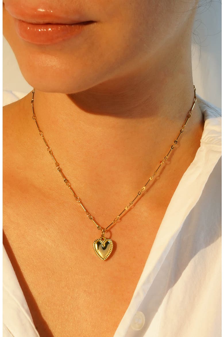 Small Heart Charm, Alternate, color, GOLD