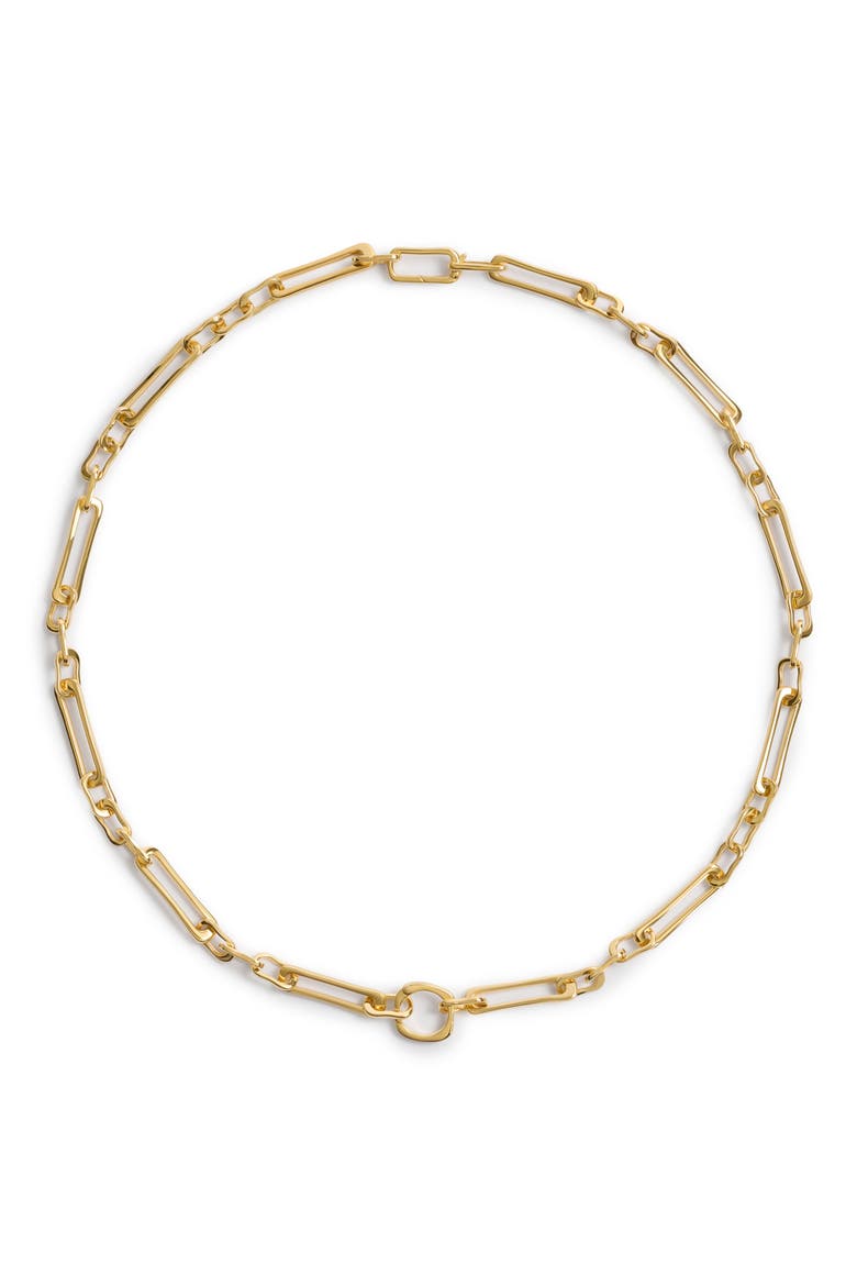 Alta 18k Gold Vermeil Charm Necklace, Main, color, 18K GOLD VERMEIL