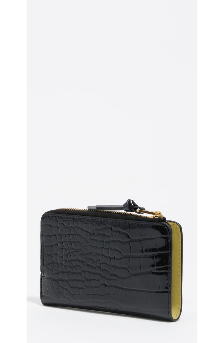 Bimba y Lola Shiny Bright Textured Purse, Alternate, color, Black