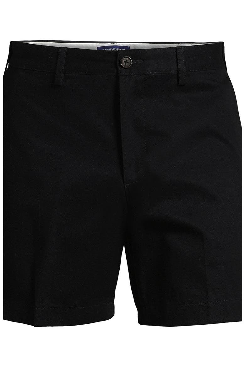 Comfort Waist 6" No Iron Chino Shorts, Alternate, color, Black