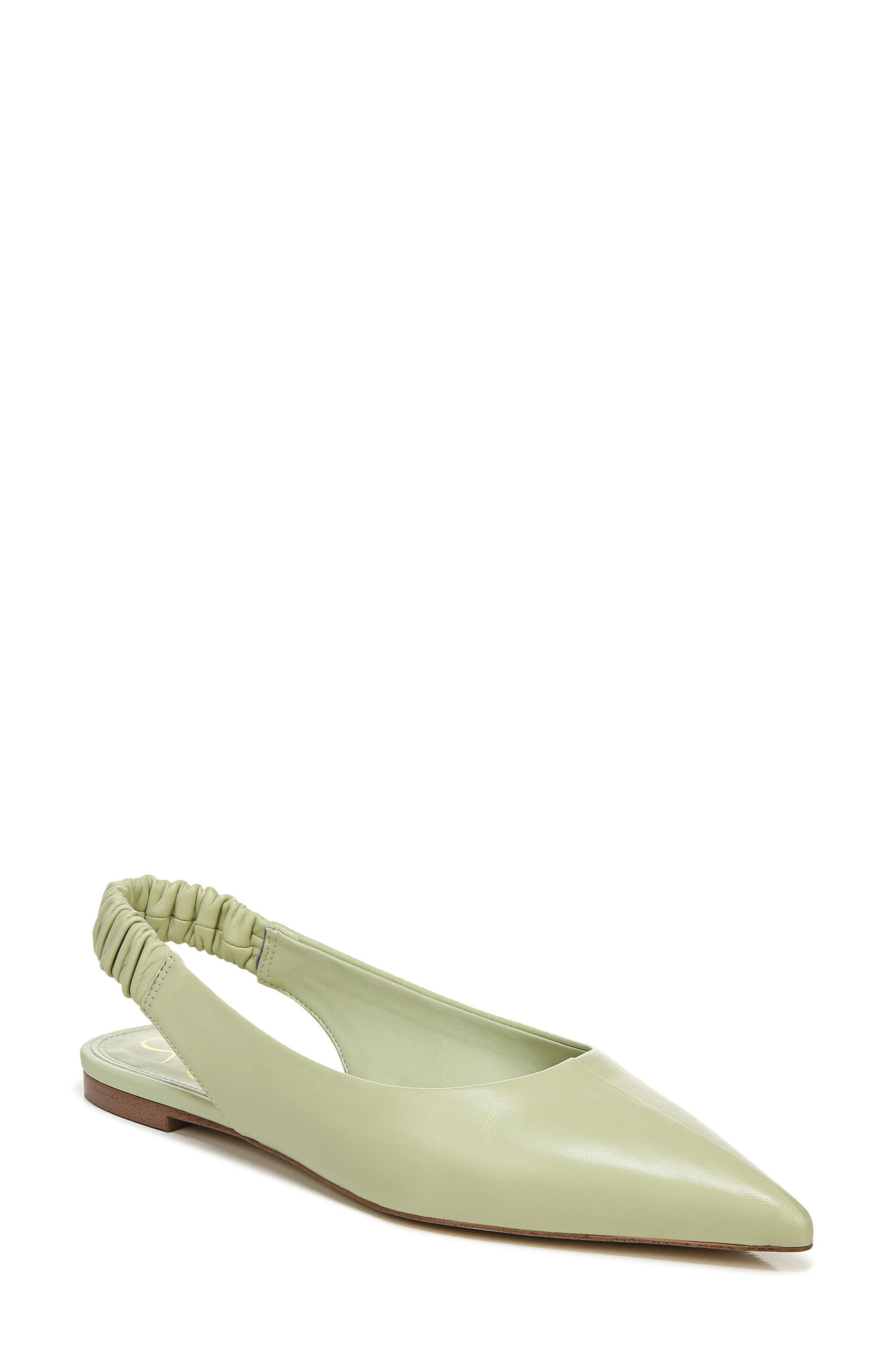Whitney Pointed Toe Flat, Main, color, PISTACHIO