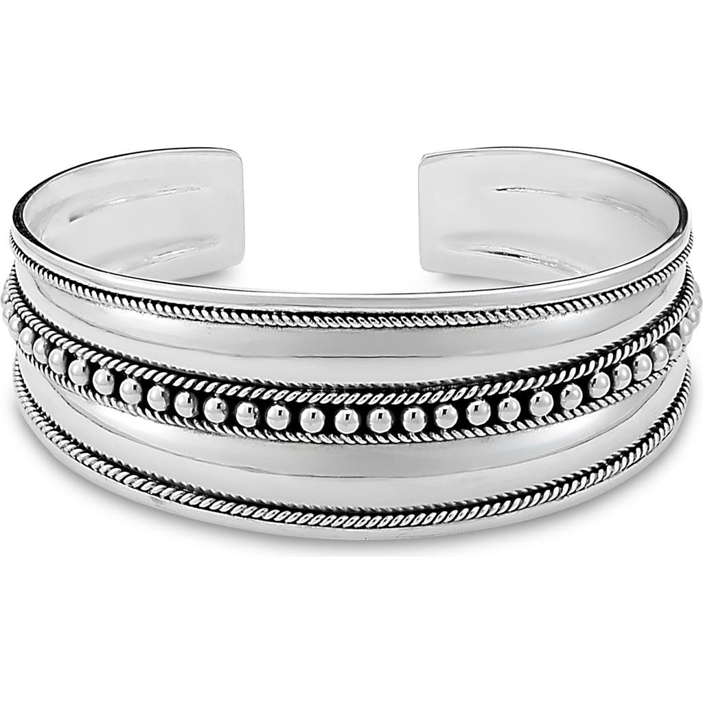 Samuel B. Sterling Silver Abstract Cuff Bracelet In Silver