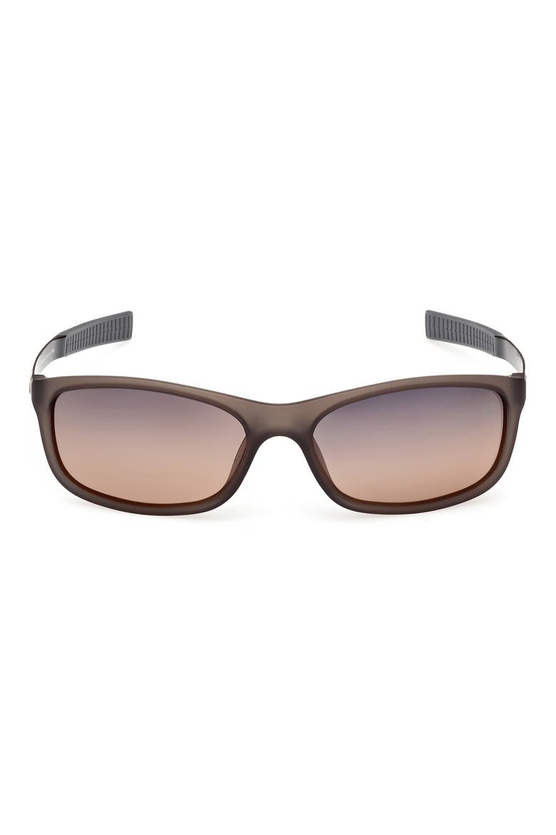 60mm Sunglasses, Main, color, GREY/ OTHER / SMOKE POLARIZED