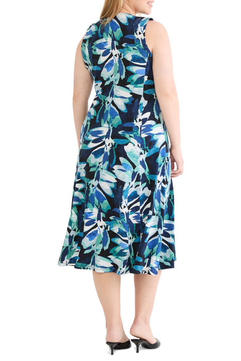 Giverney Blanche Knit Midi Dress, Alternate, color, GREEN MULTI