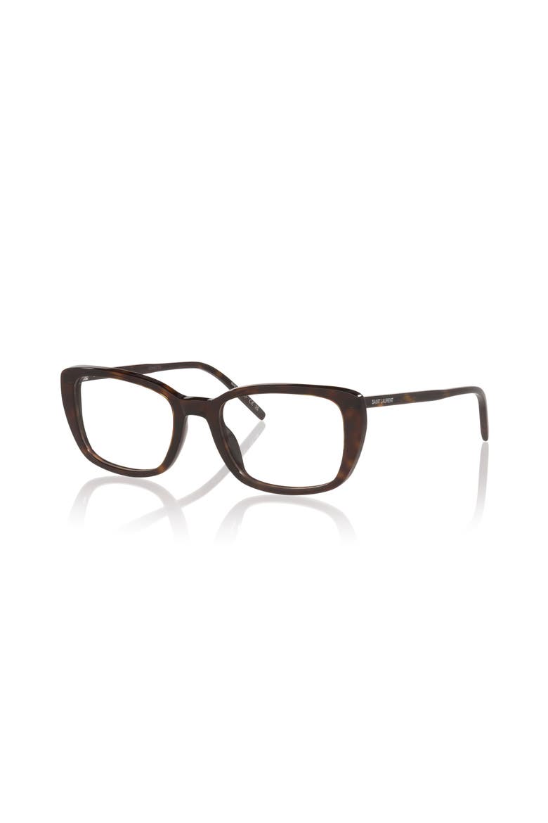 53mm Rectangle optical glasses, Main, color, Tortoise