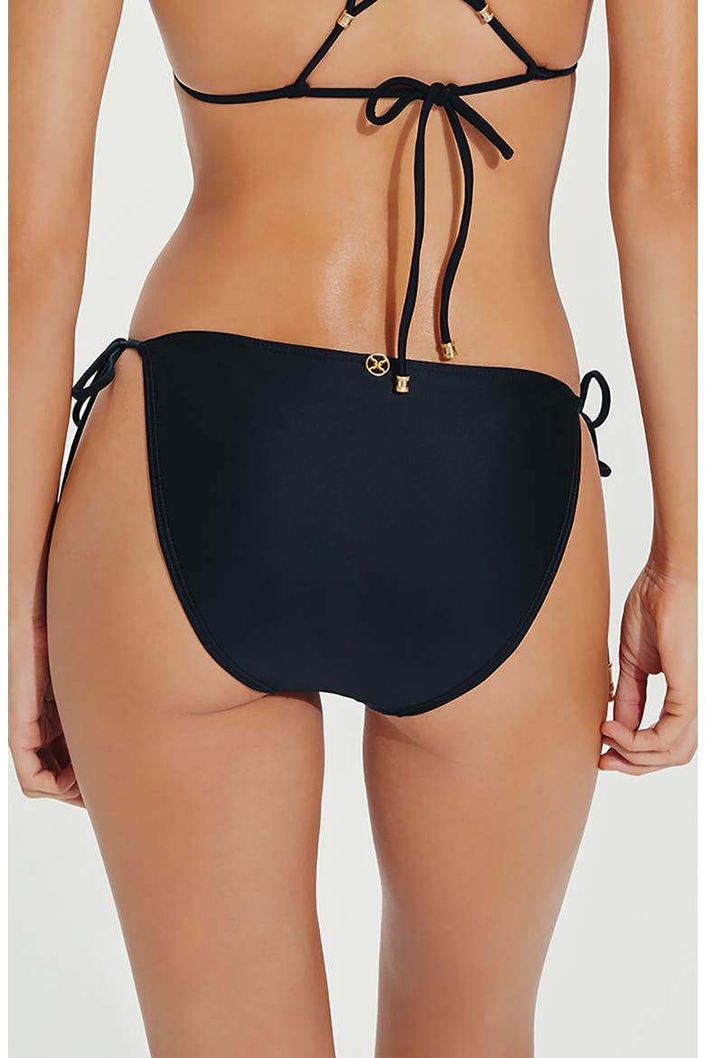 Lucy Tie Side Full Bikini Bottoms, Alternate, color, BLACK